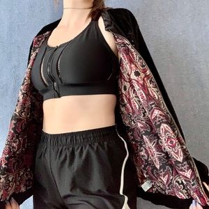 Black Velvet Cutout Jacket